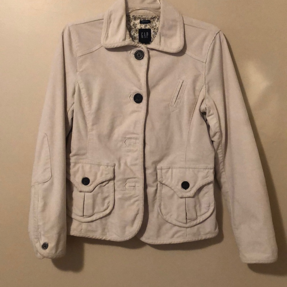 Gap cream colored corduroy jacket
